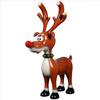 Design Toscano Jolly Holly, Santa's Red-Nosed Christmas Reindeer Statue NE210067